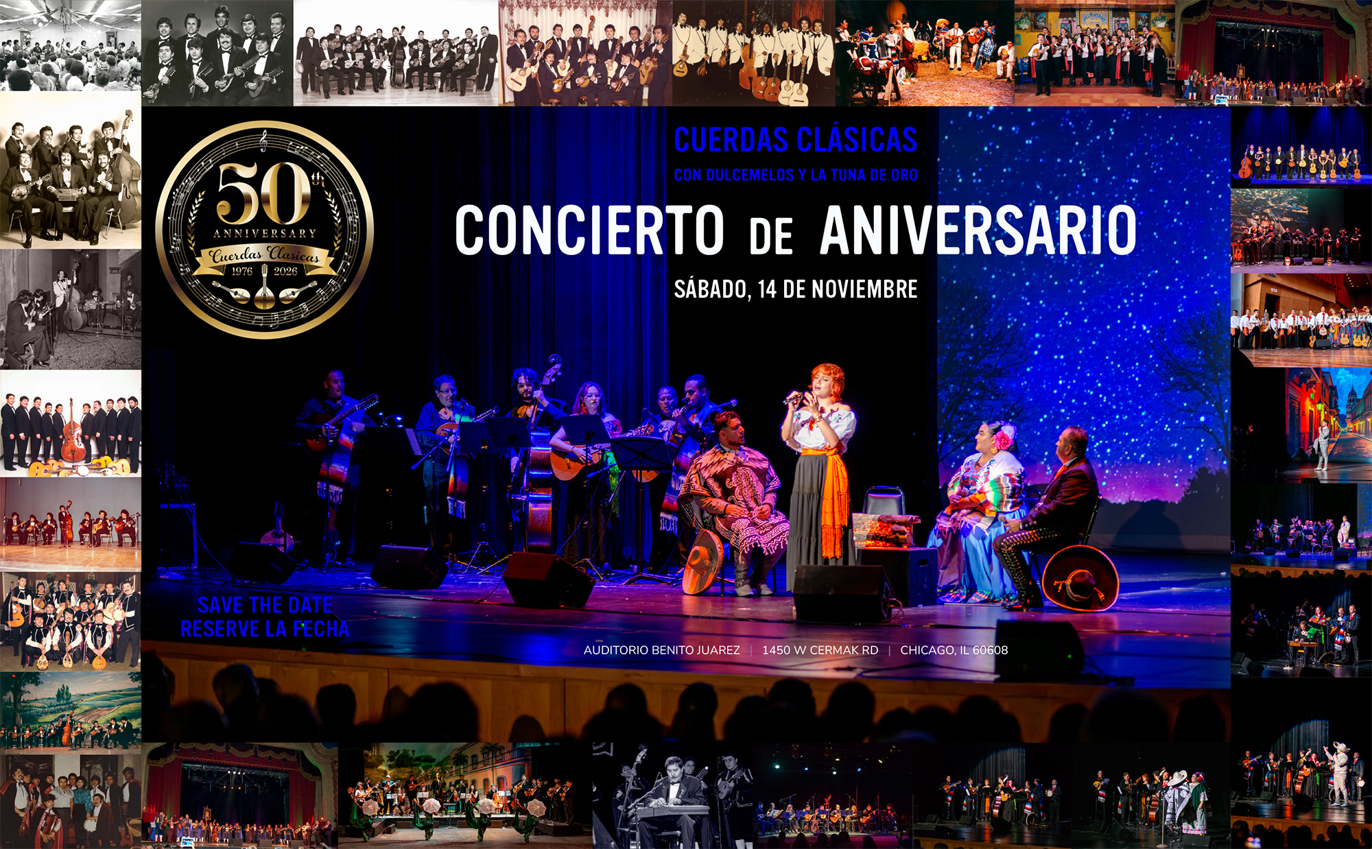 A poster about our upcoming 50th anniversary concert